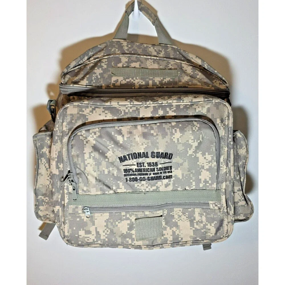 US ARMY National Guard Tactical Large Digital Camo Backpack American Soldier